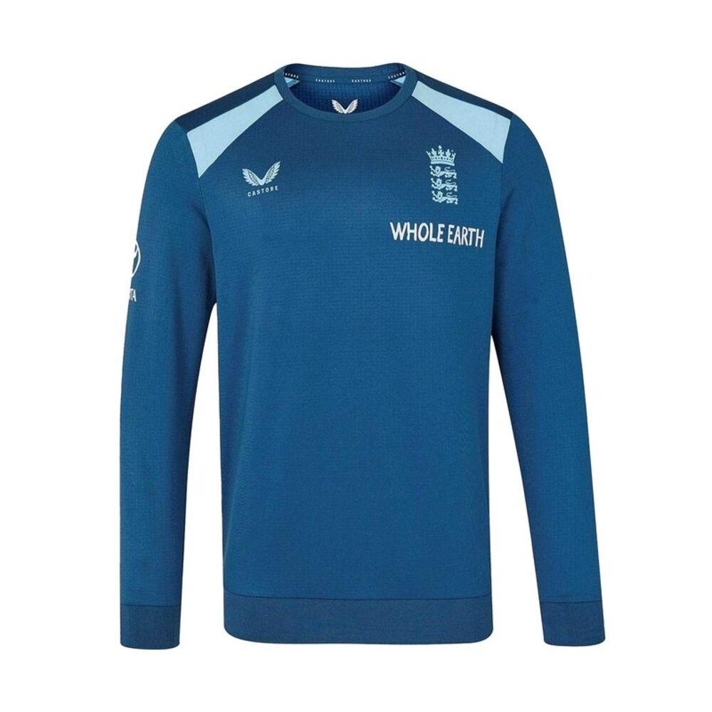 Castore Mens 2026/2027 England Cricket Sweater / Ensign Blue